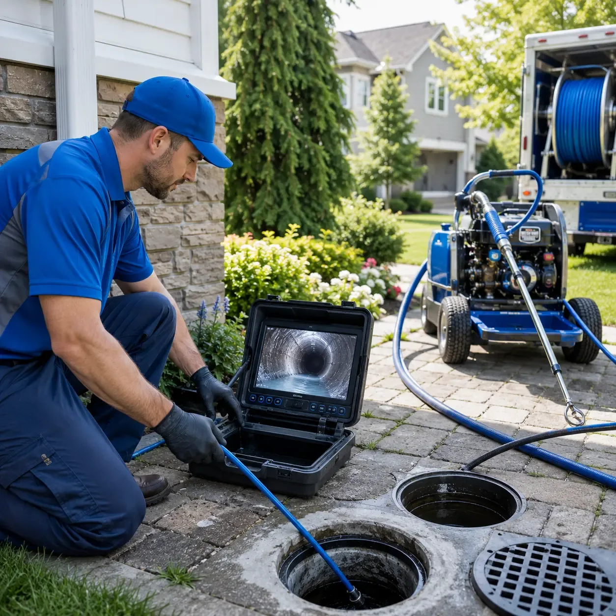 Outdoor drain cleaning professionals serving Buda, IL