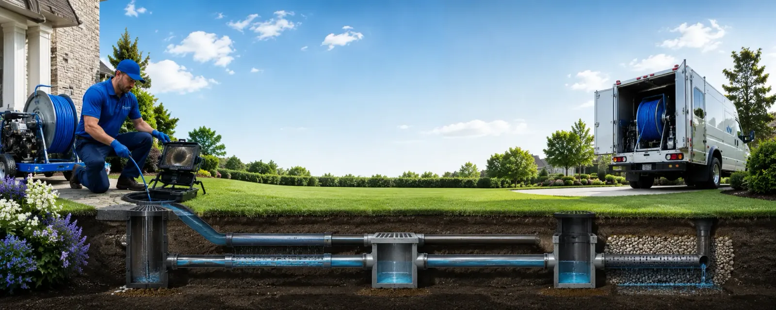 Outdoor drain cleaning information for Buda, IL